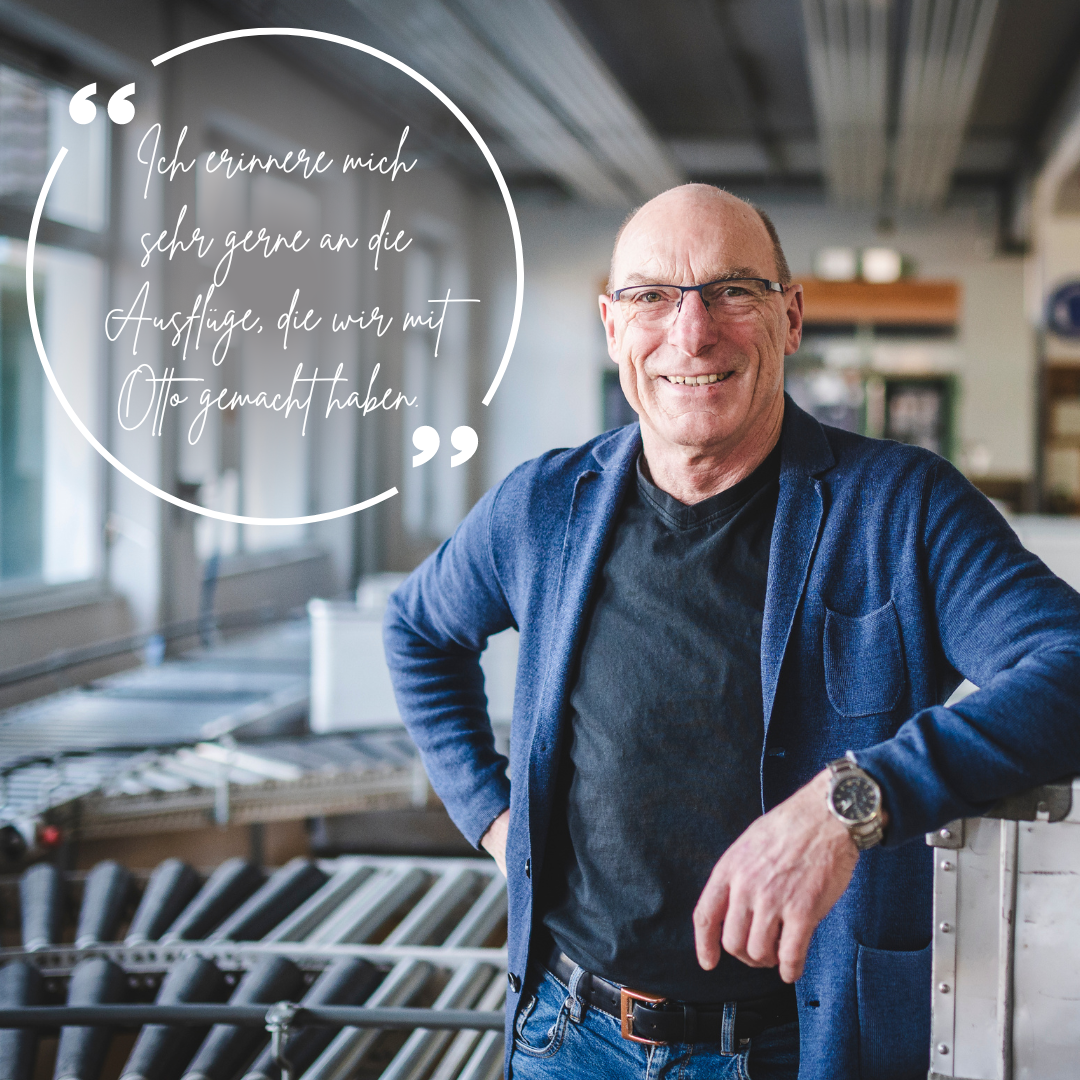 Max Nestle vom Dietenheimer Garnhersteller Gebrüder Otto